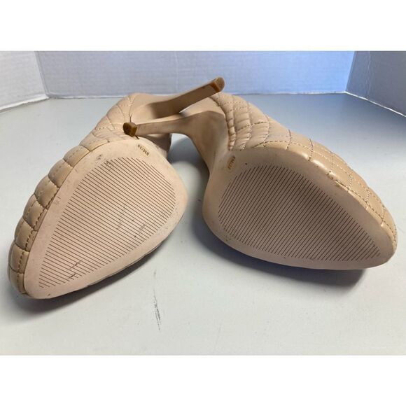 BCBGeneration, Pixie Style, Cream/ Tan, Quilted Pattern, stiletto, heels, Sz 8M, - Picture 7 of 12